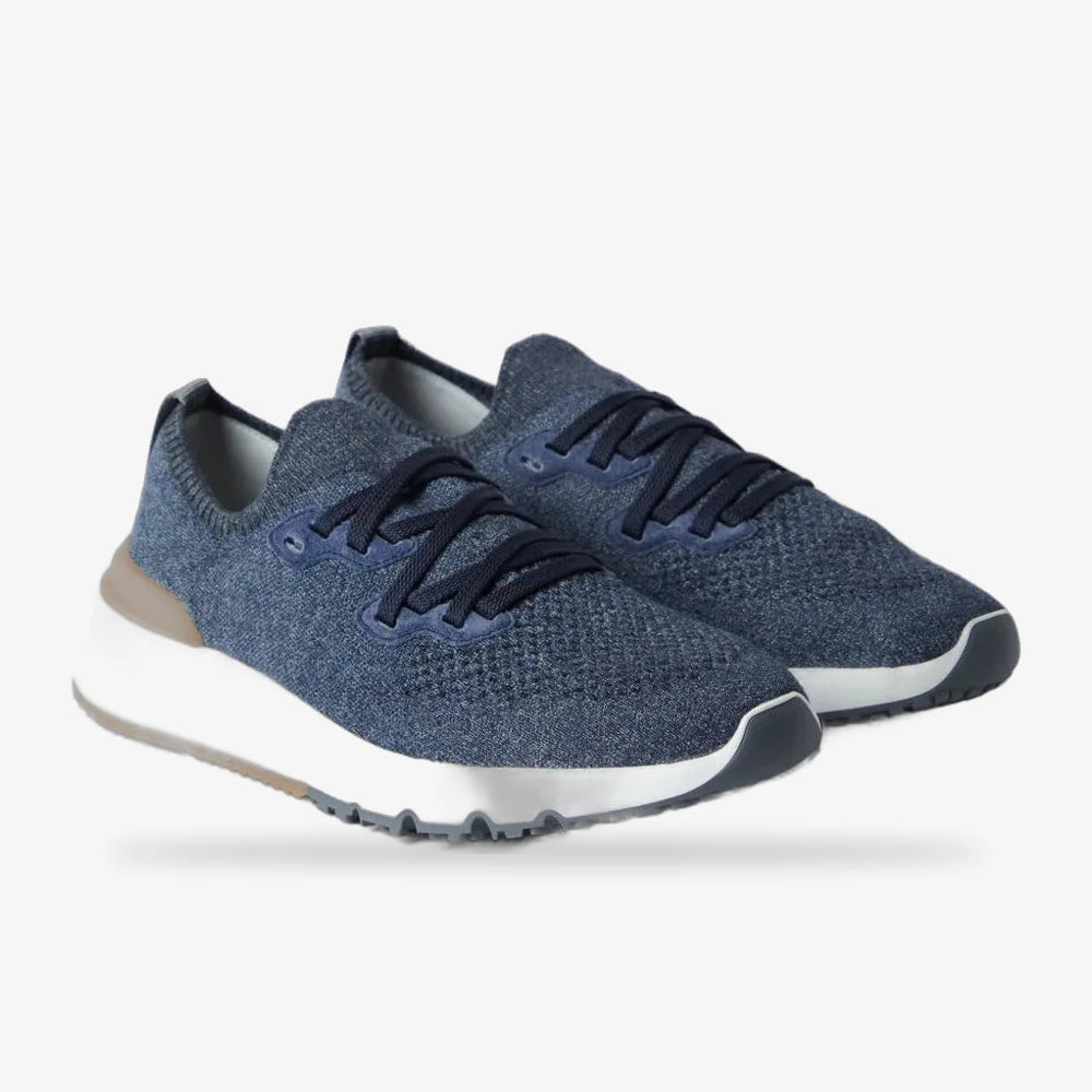 Brunello Cucinelli (knitted lace-up sneakers)