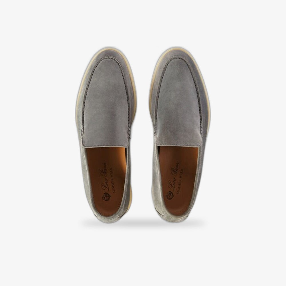 Loro Piana "Summer Walk Loafer Grey"